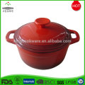 Popular conjunto de utensilios de cocina esmalte rojo de hierro fundido